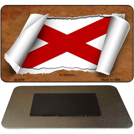 Alabama Scroll Novelty Metal Magnet M-9008