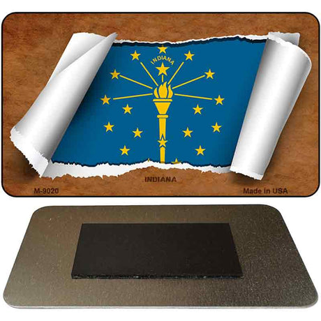 Indiana Scroll Novelty Metal Magnet M-9020