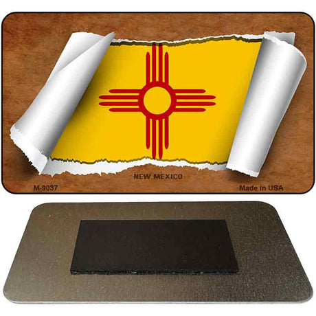 New Mexico Scroll Novelty Metal Magnet M-9037