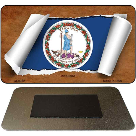 Virginia Scroll Novelty Metal Magnet M-9052