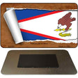 American Samoa Flag Scroll Novelty Metal Magnet M-9060