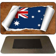 Australia Flag Scroll Novelty Metal Magnet M-9064