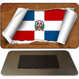 Dominican Republic Flag Scroll Novelty Metal Magnet M-9071