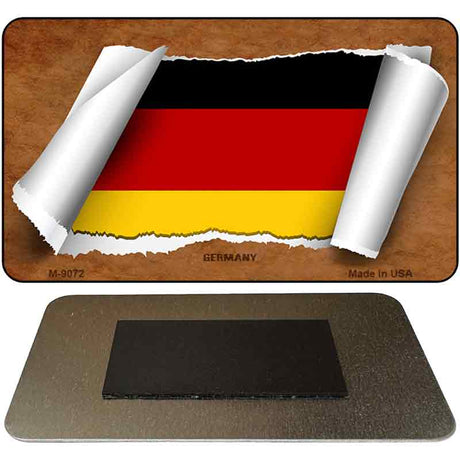 Germany Flag Scroll Novelty Metal Magnet M-9072