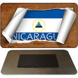 Nicaragua Flag Scroll Novelty Metal Magnet M-9081