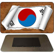 South Korea Flag Scroll Novelty Metal Magnet M-9085