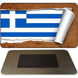 Greece Flag Scroll Novelty Metal Magnet M-9092