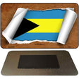 Bahamas Flag Scroll Novelty Metal Magnet M-9093