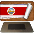 Costa Rica Flag Scroll Novelty Metal Magnet M-9097