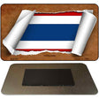 Thailand Flag Scroll Novelty Metal Magnet M-9103