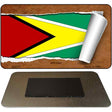 Guyana Flag Scroll Novelty Metal Magnet M-9111