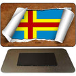 Aland Flag Scroll Novelty Metal Magnet M-9115