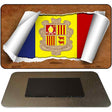 Andorra Flag Scroll Novelty Metal Magnet M-9119