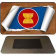 Asean Flag Scroll Novelty Metal Magnet M-9128