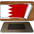 Bahrain Flag Scroll Novelty Metal Magnet M-9132