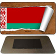 Belarus Flag Scroll Novelty Metal Magnet M-9134