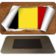 Belgium Flag Scroll Novelty Metal Magnet M-9135