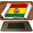 Bolivia Flag Scroll Novelty Metal Magnet M-9139