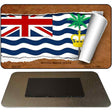 British Indian Ocean Flag Scroll Novelty Metal Magnet M-9142