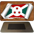 Burundi Flag Scroll Novelty Metal Magnet M-9147