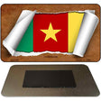 Cameroon Flag Scroll Novelty Metal Magnet M-9149