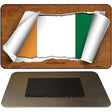 Cote D'Ivoire Flag Scroll Novelty Metal Magnet M-9164