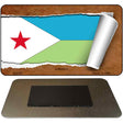 Djibouti Flag Scroll Novelty Metal Magnet M-9167