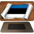 Estonia Flag Scroll Novelty Metal Magnet M-9173