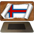 Faroe Islands Flag Scroll Novelty Metal Magnet M-9178