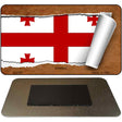 Georgia Flag Scroll Novelty Metal Magnet M-9182