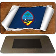 Guam Flag Scroll Novelty Metal Magnet M-9186