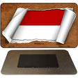 Indonesia Flag Scroll Novelty Metal Magnet M-9196