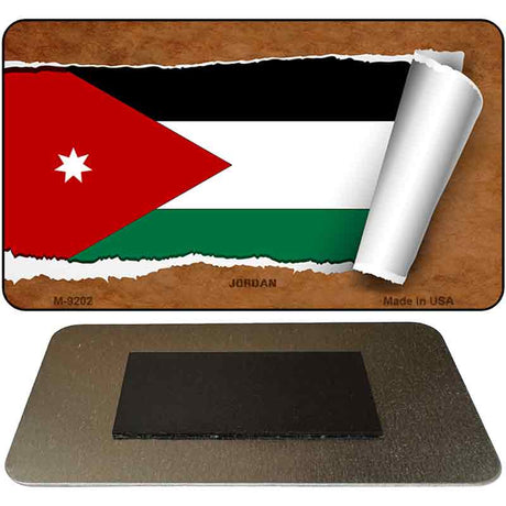 Jordan Flag Scroll Novelty Metal Magnet M-9202