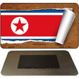 North Korea Flag Scroll Novelty Metal Magnet M-9205