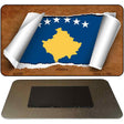 Kosovo Flag Scroll Novelty Metal Magnet M-9206