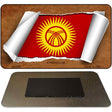 Kyrgyzstan Flag Scroll Novelty Metal Magnet M-9208