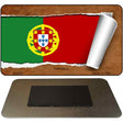 Portugal Flag Scroll Novelty Metal Magnet M-9210