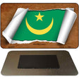 Mauritania Flag Scroll Novelty Metal Magnet M-9235