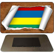 Mauritius Flag Scroll Novelty Metal Magnet M-9236