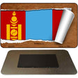 Mongolia Flag Scroll Novelty Metal Magnet M-9238