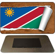 Namibia Flag Scroll Novelty Metal Magnet M-9244