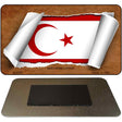 Northern Cyprus Flag Scroll Novelty Metal Magnet M-9254