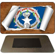 Northern Marianas Flag Scroll Novelty Metal Magnet M-9256