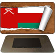 Oman Flag Scroll Novelty Metal Magnet M-9259