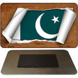 Pakistan Flag Scroll Novelty Metal Magnet M-9262