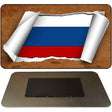 Russia Flag Scroll Novelty Metal Magnet M-9270