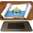 San Marino Flag Scroll Novelty Metal Magnet M-9273