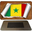 Senegal Flag Scroll Novelty Metal Magnet M-9277