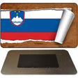 Slovenia Flag Scroll Novelty Metal Magnet M-9282