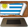 Uruguay Flag Scroll Novelty Metal Magnet M-9311